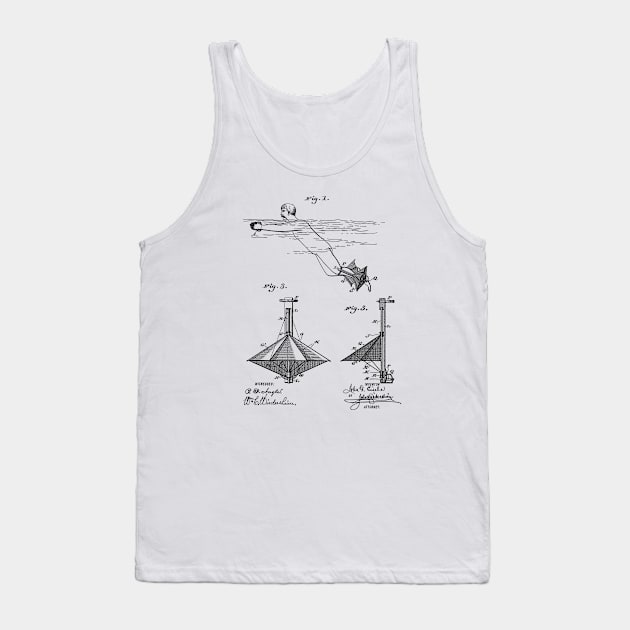 Swimming Apparatus Vintage Patent Hand Drawing Tank Top by TheYoungDesigns